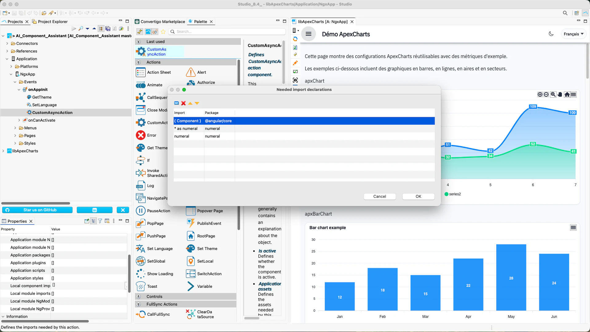 Direct import syntax in Convertigo Studio